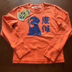Juicy Couture Long Sleeve Kids Shirt with Blue Graphic